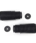 12 Pieces Front Lower Control Arm Ball Joint Tie Rod Bushing Kit Beefed Up Replacement Set Compatible With BMW E46 3 Series 325Xi 330Xi 2001 2005 For Smoother Handling And Quiet Ride showing black rubber bushings and washers on white background.