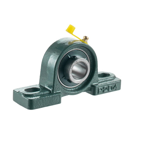 Two Pack Pillow Block Mounted Ball Bearings UCP204-12 Three Quarter Inch Bore Self Aligning with cast iron housing