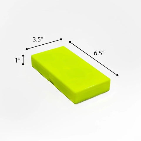Dimensions of yellow box for Hands On Electromagnetism Kit For Classroom And Home Learning Explore Magnetic Fields And Faradays Law.