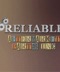 Company logo for Reliable Aftermarket Parts Inc with gears and text on a brown background.