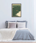 Black Framed Japanese Style Rowing Boat Ocean Waves Poster Canvas Print Art Vintage Minimalist Aesthetic Wall Decor For Living Room Bedroom Office Dope Home Accent