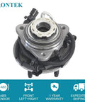Front Wheel Bearing And Hub Assembly For Ford Ranger 1998 1999 2000 And Mazda B4000 1998 Replacement 5 Lug 4WD With ABS 1 Pack Premium Quality Direct Fit Replacement Budget Friendly