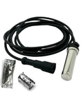 Top Shelf Heavy Duty Abs Wheel Speed Sensor With 5.6 Feet Straight Cable For Freightliner And Meritor Wabco Heavy Trucks showing sensor with cable and connectors.