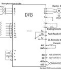 Single Phase 220V Variable Frequency Drive VFD 2.2 kW 3 HP Inverter circuit diagram with braking resistor