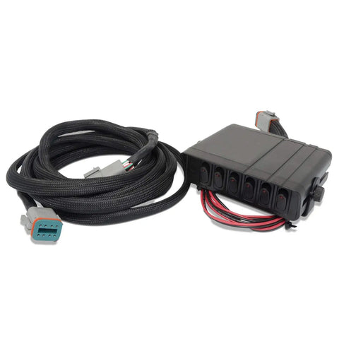 Six Circuit Hydraulic Multiplier Kit with Selector Valve, Couplers and 12V Control Box for Open, Closed or FPC Systems, Weatherproof
