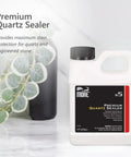 Keep Your Countertops Lookin Fresh With This Premium Water Based Quartz Sealer That Straight Up Locks Out Oil And Stains On Indoor Outdoor Quartzite Counters Floors Walls And Furniture In A Hassle Free Pint, 1 PT bottle on marble surface.