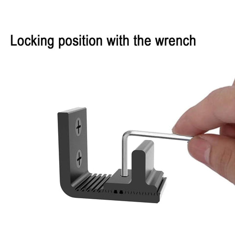 Bottom Floor Guide For Sliding Barn Door Adjustable Wall Mount No Ground Drilling Black 1 Piece Fits Door Thickness 3/4 To 2 3/8 Inches