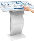Kickass 43 Inch Windows Touch Screen Kiosk Featuring Smooth Operator Performance And Built In Browser For Retail Self Ordering Pos Terminal Digital Signage Or Mall Directory Booths That Handle Any Task No Sweat, showing banking process flow.