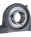 Light Duty Pillow Block Bearing 1-7/16 Inch Bore With Cast Iron Housing And Grease Zerk For Easy Re-lubing Narrow Inner Ring Two Set Screws