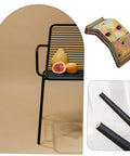 24 Pack Heavy Duty Corner Brackets For Cabinets And Woodwork With A No Drama Install Routine Fasten Everything Down Snug As A Bug Using Standard Bolts So Your Setup Stays Rock Solid All Year Long - includes black decorative chair, fruits, and brackets.