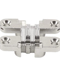 Hidden Concealed Hinge Set For Cabinets And Doors 4 Pack Zinc Alloy Cross Hidden Hinges With 180 Degree Swing Invisible Hinge