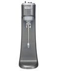 Front view of Workhorse Commercial Single Spindle Drink Mixer With Hands Free Operation 3 Speed Universal Motor Pulse Activation Built For High Volume Bars And Cafes NSF Certified
