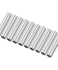 10 Piece Set of Hollow Aluminum Tubes with 10mm OD and 8mm ID measuring 50mm Long ideal for Robot Chassis or Mechanical Assembly