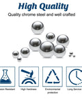 500pcs G25 precision chrome steel bearing balls, 3mm, mirror-polished for bearings and DIY projects