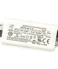 Built Tough 12V Switching Power Supply 0.67 Amps 8.04 Watts Universal Adapter with labeled input and output connections.