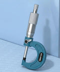 Generic Digital Gauge Precision Caliper Tool Electronic Screen Measurement Device with knurled thimble in blue finish.