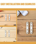 Flat Mending Plates 18 Pack Stainless Steel Brackets easy install on wooden surface for furniture and home DIY projects