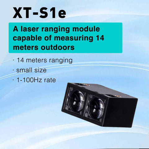 Single Point LiDAR Sensor For Drones And Robots With 0.1 To 14 Meters TOF Range 940 Nm Infrared, Dual UART Output HEX And ASCII