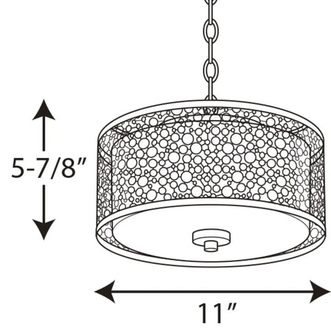 Mingle LED 11-Inch Flush Mount Ceiling Light Modern Energy Efficient One-Light Fixture With Clean Look Low-Profile Design Great For Hallways