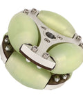 Heavy duty omni wheel 360 rotation with aluminum body and 100mm design, ideal for robots and carts allowing smooth maneuverability, 80kg capacity.
