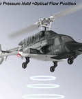 Airwolf A61 RC Helicopter For Adults And Newbies 4 Channel Remote Control Plane With 1 42 Scale 6 Axis Gyro in flight