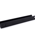 Edge Pulls For Cabinets And Drawers, 8 Pack, 6 Inch Overall Length, Black Concealed Tab Pulls For Kitchen Garage Cabinets, Aluminum