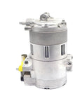 Heavy Duty Hybrid Ac Compressor Replacement For Bmw Rigs Crushes Blowing Hot Air Fast Fixes Worn Out Air Conditioning Units Precision Assembly Cuts Friction Uses 64529332199 Slick, seen from the front.