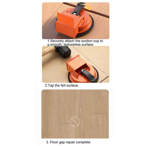 Floor Suction Cup Tool For Tile Installation And Leveling, Quick Fix Pro Tightener For Plank And Tile Floors, Seam Sealer For Precise Seaming In Bathroom Kitchen Living Room, Strong Vacuum Grip Ensures Zero Slippage