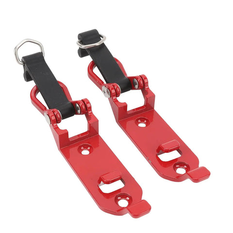 Two Pack Heavy Duty Roof Rack Shovel Holder With Metal Rubber Clamp Mount For Car Truck Garage Space Saving Tool Organizer Easy Install Red