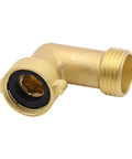Garden Hose Elbow 90 Degree Solid Brass Quick Adapter For Irrigation And Watering Heavy Duty Connector Keeps Your Hose From Twisting And Leaking