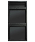 Triple Niche Recessed Shower Shelf Black With Three Inner Shelves 16 Inch Wide 34 Inch High 4 Inch Deep Tile Ready Install Horizontally Or Vertically Shower Storage Game Changer, front view