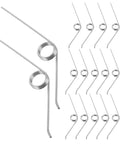 Yardwe 16pcs Premium Trash Can Torsion Spring Replacement Kit For Kitchen Bin Lid Fix With Card Slot And Foot Pedal Integration Durable Silver Metal Parts For Quick Diy Repair And Home Upgrades. 16 silver metal torsion springs for trash can lid repair