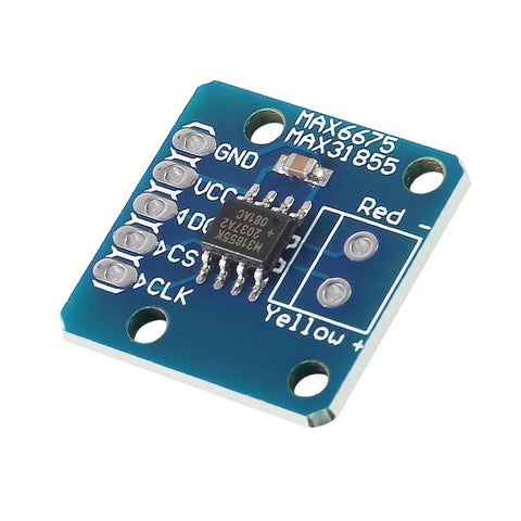 Front view of 3 Pack SPI Type K Thermocouple Temperature Sensor Board Modules With MAX31855 MAX6675 That Work With Arduino