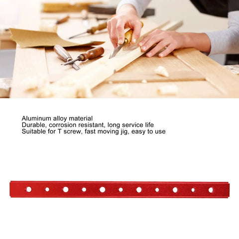 Beefed Up Aluminum T Slot Miter Track Jig With 300mm Sliding Rail and mounting holes for table saw woodworking