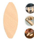 Close-up of a wood joiner biscuit with images of usage in woodworking for 100 Pcs Wood Joiner Biscuits for Precision Woodworking and Furniture Assembly Plate Joiner for Strong Durable Joints Easy Alignment Ideal for Cabinet Making DIY Projects and Professional Grade Biscuit Connectors