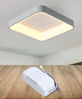 Rock Solid Led Driver Transformer 8 To 24 Watt Constant Current Power Supply with ceiling light panel and transformer shown.