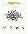 Crib Hardware Replacement Kit Featuring M6 Socket Cap Screws In 40 50 60 70 And 80 Mm Lengths, bolts and nuts on plate