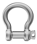 Beefy 3/8 Inch 304 Stainless Steel D Ring Shackles With Screw Pin Anchor Design Rock Solid Rigging Hardware For Traction Wire And Off Road Builds Top Shelf Quality 2 Pack close-up view