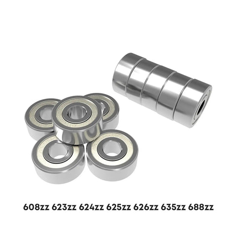 Raid Your 3D Printer Gear With These Hella Durable Chrome Steel Ball Bearings For Pulley Wheels Assorted ZZ Series Like 608zz 623zz 624zz 625zz 626zz 635zz 688zz Top Shelf Performance