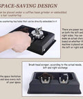 Automatic Coffee Grounds Cleaner With Electric Portafilter Brush And Espresso Knock Box for space-saving under counter design