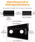 Eight-piece black door hinge cover trim set for Jeep Wrangler JK/JKU (2007–2018), exterior automotive accessories, Amazon