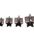 Leather Die Set For Cutting Pentagrams In Four Sizes With Star Shape Transfer Punches Box Included For Easy Carry Handy Hollow