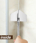 Using 4 Piece Stainless Steel Drywall Corner Tool Set With 2 Inch Inside Corner Trowel for smooth plastering.