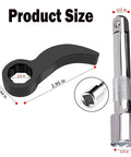 Two Piece Beefy Pry Bar Wrench Adapter Head Set For One Half Inch Drive Converts Breaker Bar Or Ratchet Into Prying Tool With Extension Bar For Tight Spaces Heavy Duty Crowbar Attachment product dimensions