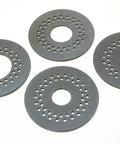 Set of four black Four Throat Plate Inserts In 19mm 25mm 32mm And 44mm For Spindle Sander 3.8 Inch Compatible With Triton TC450SPS