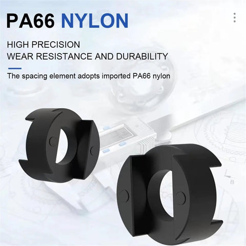Top Notch Flexible Oldham Shaft Coupler In Lightweight Aluminum Alloy For Servo Motors 5mm To 8mm Bore Sizes With Tight Tolerance And Smooth Operation, showing PA66 nylon spacing element.