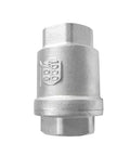 Stainless steel 3/4\" NPT inline spring check valve for water systems, Amazon brand