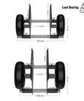 Moving Adjustable Panel Dolly With 10 Inch Solid Rubber Wheels 1000 Lbs Load Capacity Heavy Duty Material Handling For Panels Slabs Plywood Doors Granite Drywall And More Black, adjustable width diagram