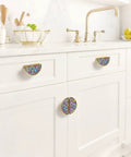 Boho Chic Dope 2 Pack Cabinet Handles With 3 Inch Hole Center Semicircle Drawer Pulls In Gold Solid Zinc Alloy Hardware