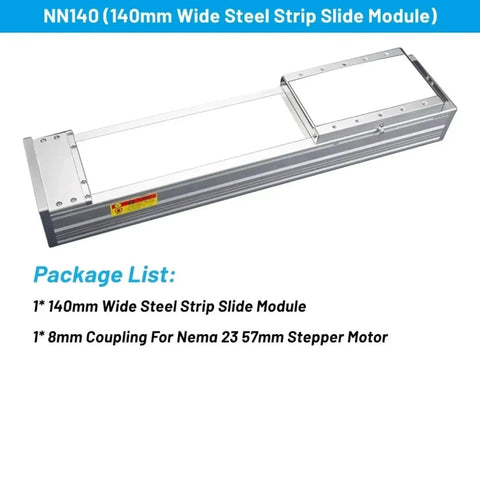 Heavy Duty Beefed Up 140mm Wide Linear Guide Platform With 180kg Load For CNC Machines, SFU2005/2010 XYZ Axis, 4 EGH20CA Carriages, Fully Enclosed Ball Screw Rail, 800mm Version, Bracket Included aluminum slide module